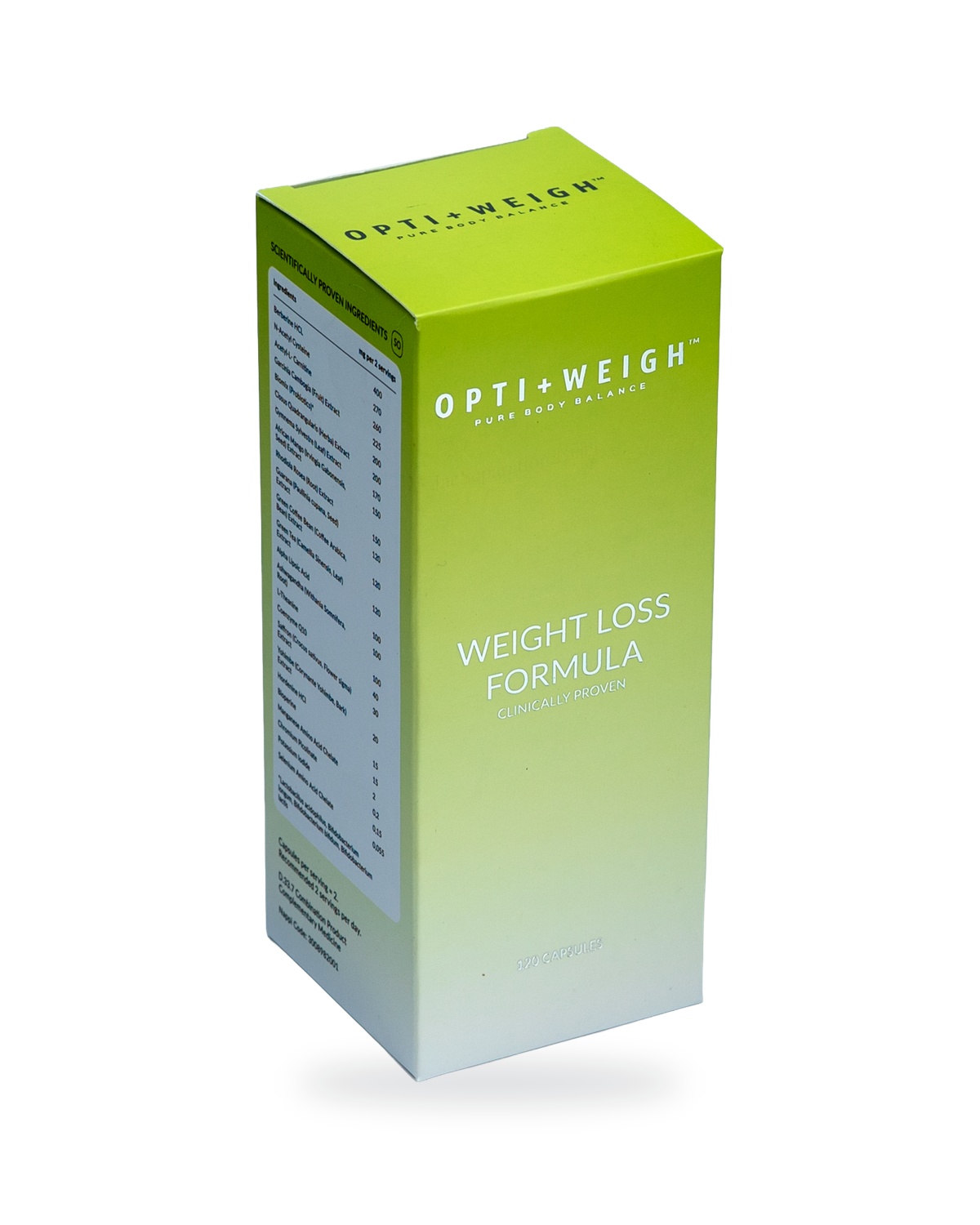 Opti+Weigh Weight Loss Formula Box 3D