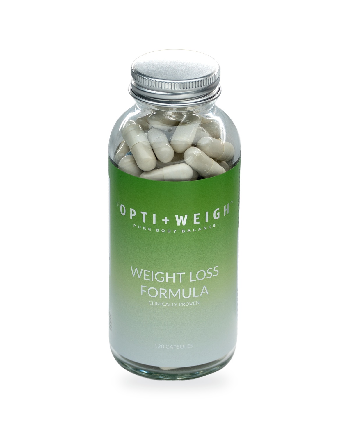 Opti+Weigh Weight Loss Formula Glass Bottle